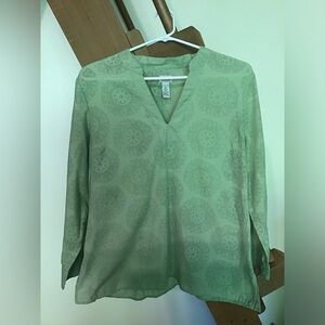 Bass Large Green Mandala Top